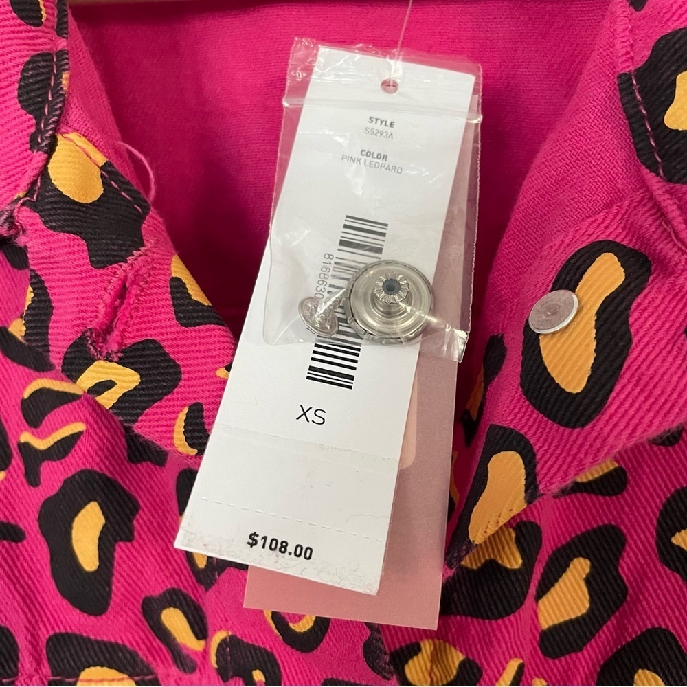 Sunset & SpringLeopard-Print Denim Jacket size S - Picture 8 of 11